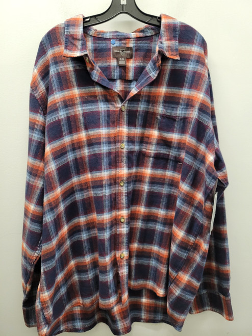 Vist Large View of Product Image Which is Used Blue Mens Long Sleeve Top 2X/18-18.5