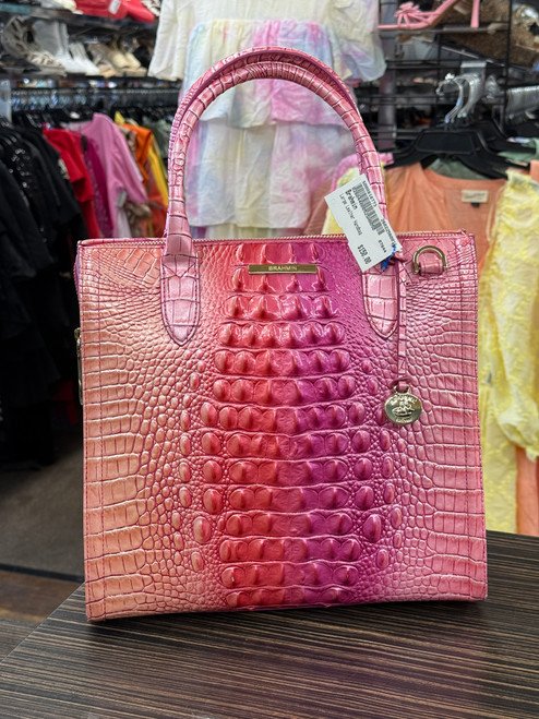 Vist Large View of Product Image Which is Used Brahmin Large Leather Handbag