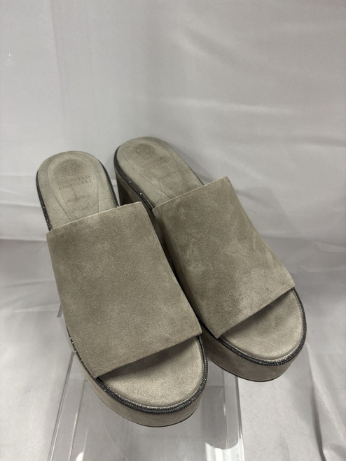 Vist Large View of Product Image Which is Used Brunello Cucinelli Wedge Sandals 