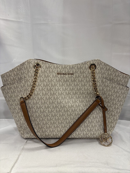 Vist Large View of Product Image Which is Used Michael Michael Kors Large Leather Handbag