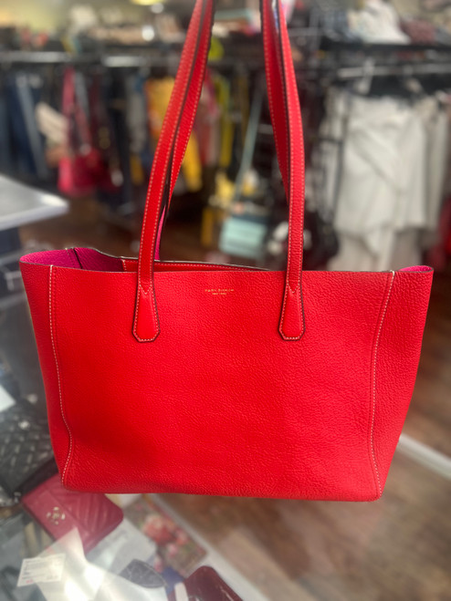 Vist Large View of Product Image Which is Used Tory Burch Large Leather Handbag