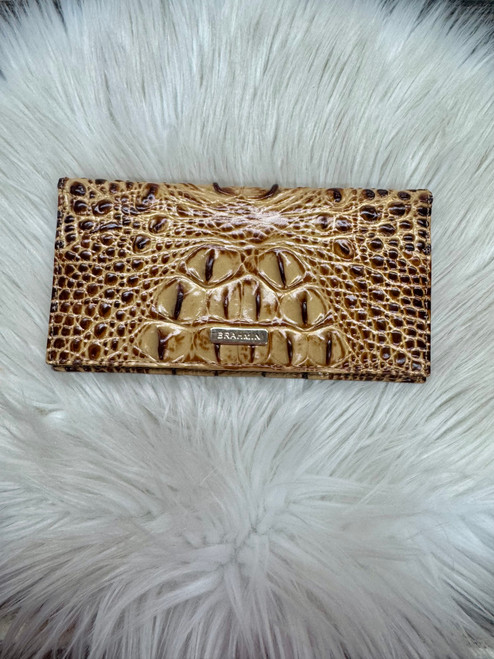 Vist Large View of Product Image Which is Used Brahmin Leather Wallet