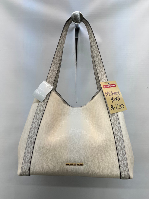 Vist Large View of Product Image Which is Used Michael Michael Kors Large Leather Handbag