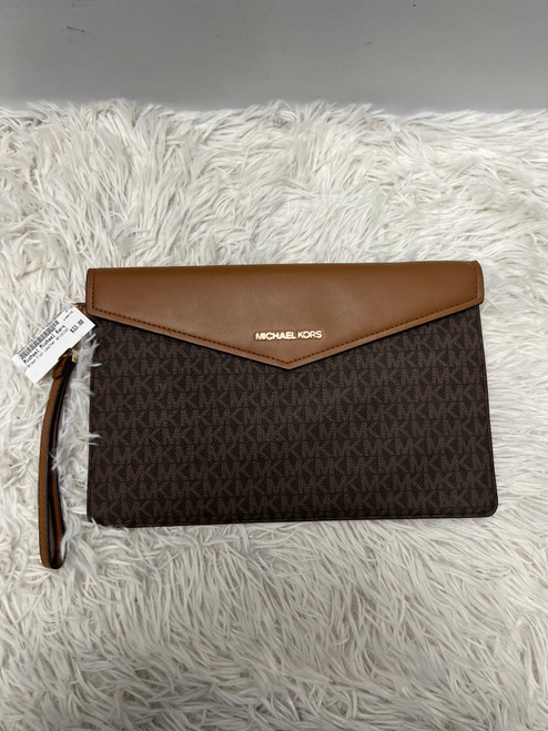 Vist Large View of Product Image Which is Used Michael Michael Kors Leather Wristlet