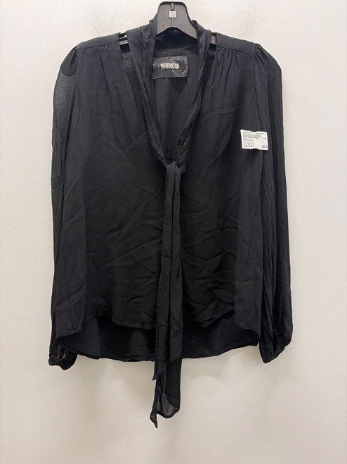 Vist Large View of Product Image Which is Used Black BTS Reformation Long Sleeve Top XS-0/2
