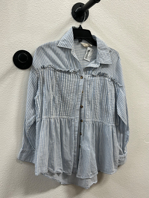 Vist Large View of Product Image Which is Used Listicle Long Sleeve Top S-4/6