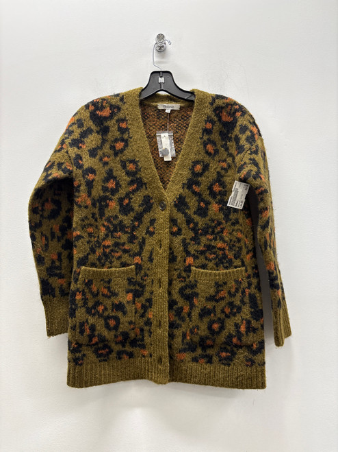 Vist Large View of Product Image Which is Used green cheetah Madewell Heavyweight Sweater XXS