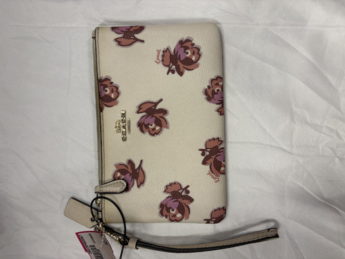 Vist Large View of Product Image Which is Used Coach Leather Wristlet