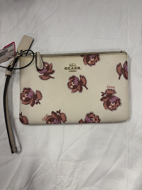 Vist Large View of Product Image Which is Used Coach Leather Wristlet