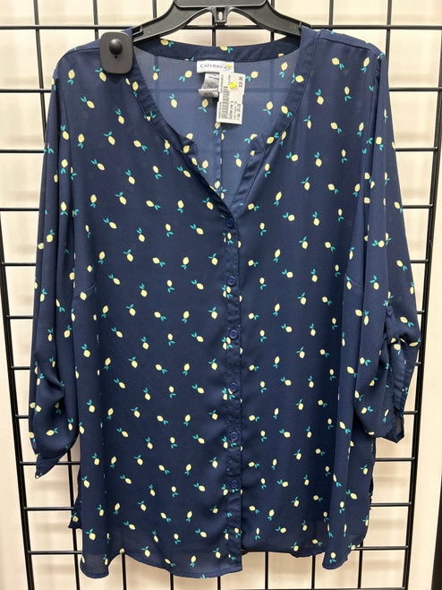 Vist Large View of Product Image Which is Used Catherine's Long Sleeve Top 1X-18