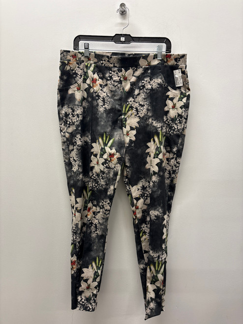 Vist Large View of Product Image Which is Used Joseph Ribkoff floral Casual Pant L 12-14/31-32