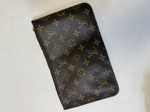 Vist Large View of Product Image Which is Used Louis Vuitton Leather Wristlet