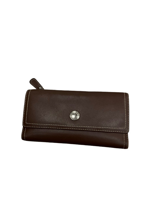 Vist Large View of Product Image Which is Used Coach Leather Wallet