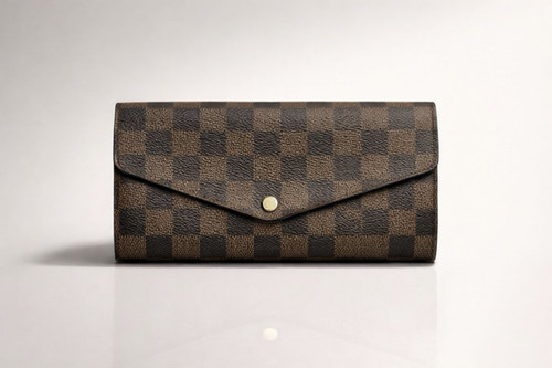 Vist Large View of Product Image Which is Used Louis Vuitton Damier Ebene Leather Wallet 