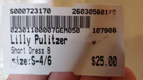 Vist Large View of Product Image Which is Used Lilly Pulitzer Short Dress B XS-0/2