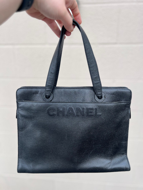 Vist Large View of Product Image Which is Used Chanel Large Leather Handbag
