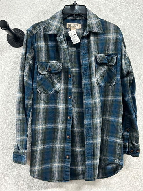 Vist Large View of Product Image Which is Used Duluth Trading Co Mens Long Sleeve Top S/14-14.5