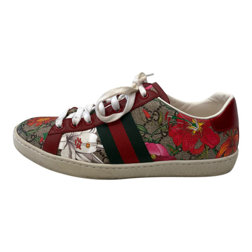 Vist Large View of Product Image Which is Used Gucci GG Supreme Flora Sneakers  8