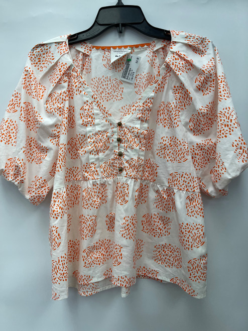 Vist Large View of Product Image Which is Used Top Brands Event Anthropologie Short Sleeve Top S-4/6