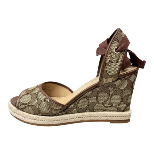 Vist Large View of Product Image Which is Used Coach Wedge Sandals 8