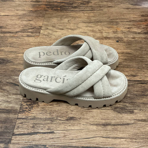 Vist Large View of Product Image Which is Used Pedro Garcia Wedge Sandals 6.5