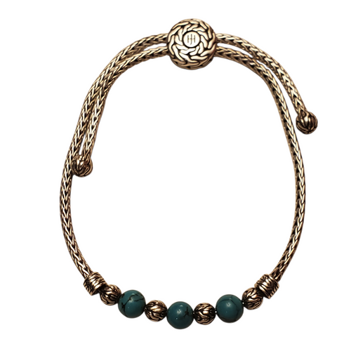 Vist Large View of Product Image Which is Used John Hardy Turquoise adjustable Bracelet