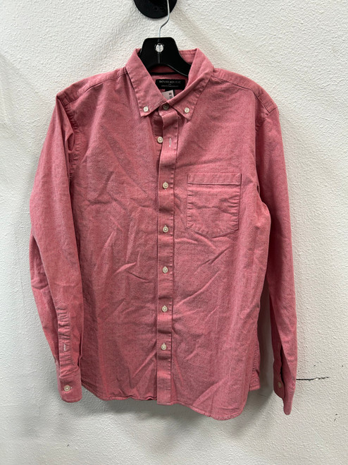 Vist Large View of Product Image Which is Used Banana Republic Mens Long Sleeve Top S/14-14.5