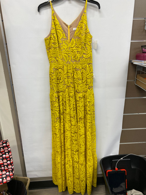 Vist Large View of Product Image Which is Used Dress The Population Long Dress F M-8/10