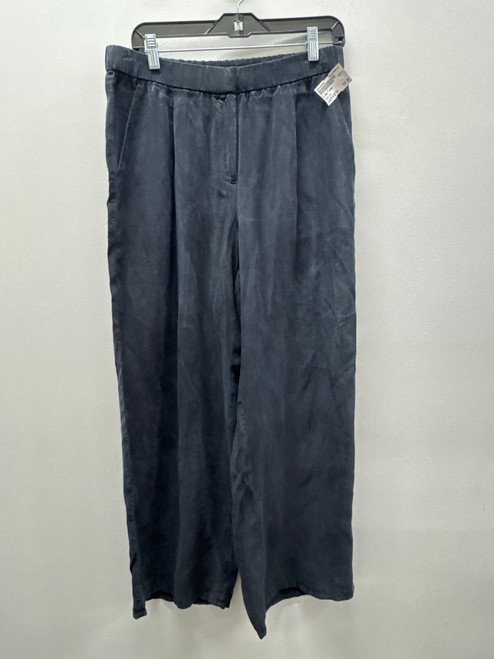 Vist Large View of Product Image Which is Used Black Satin Eileen Fisher Casual Pant M 8-10/28-30