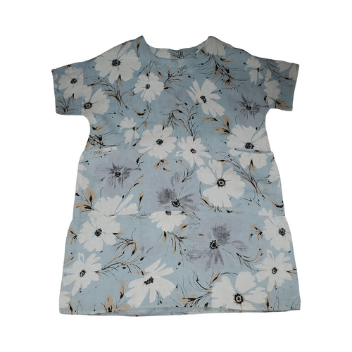 Vist Large View of Product Image Which is Used Blue Linen Unbranded Short Dress B XL-16