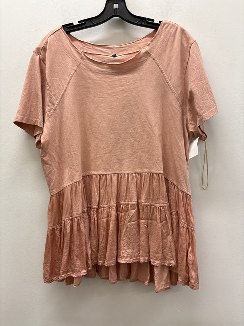 Vist Large View of Product Image Which is Used Pink Anthropologie Short Sleeve Top XL-16