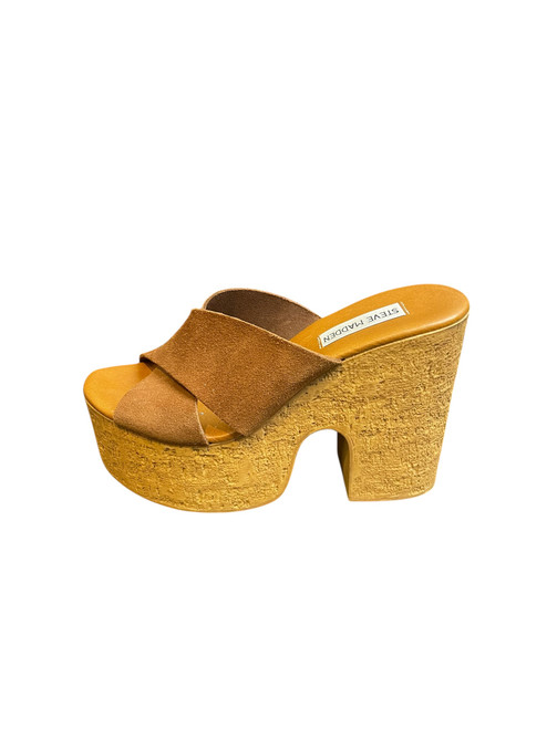 Vist Large View of Product Image Which is Used Steve Madden Wedge Sandals 7