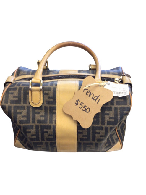 Vist Large View of Product Image Which is Used Fendi Large Leather Handbag