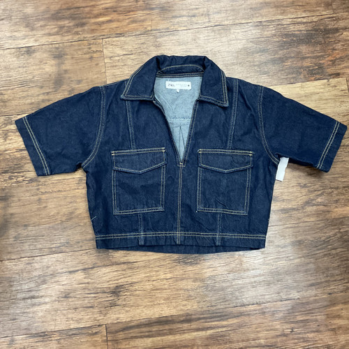 Vist Large View of Product Image Which is Used Zara Short Sleeve Top XS-0/2