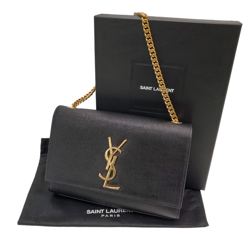 Vist Large View of Product Image Which is Used Yves Saint-Laurent KATE SMALL IN GRAIN DE POUDRE EMBOSSED LEATHER