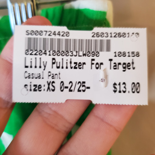 Vist Large View of Product Image Which is Used Lilly Pulitzer For Target Casual Pant XS 0-2/25-26