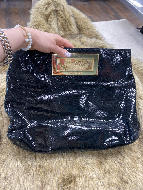 Vist Large View of Product Image Which is Used Michael Michael Kors Large Leather Handbag