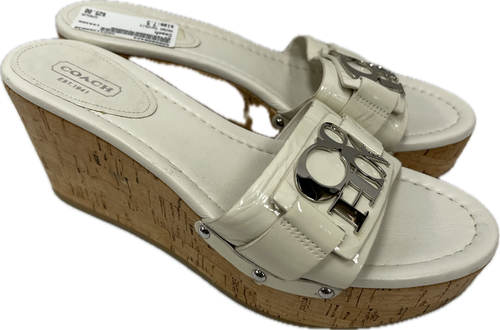 Vist Large View of Product Image Which is Used Coach Wedge Sandals 7.5