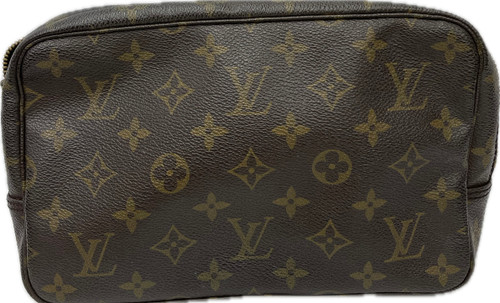 Vist Large View of Product Image Which is Used Louis Vuitton Leather Wristlet AS IS