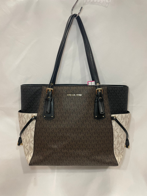 Vist Large View of Product Image Which is Used Michael Michael Kors Large Leather Handbag