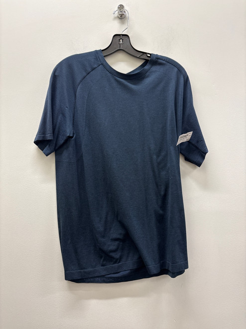 Vist Large View of Product Image Which is Used Navy Lululemon Athletica Mens Active T-Shirt L