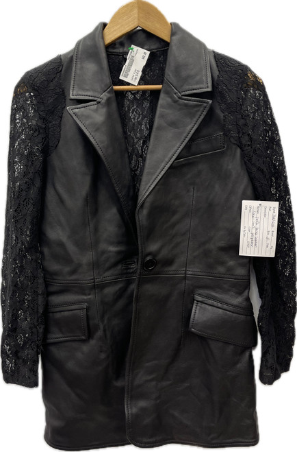 Vist Large View of Product Image Which is Used Leather Blazer S-4/6