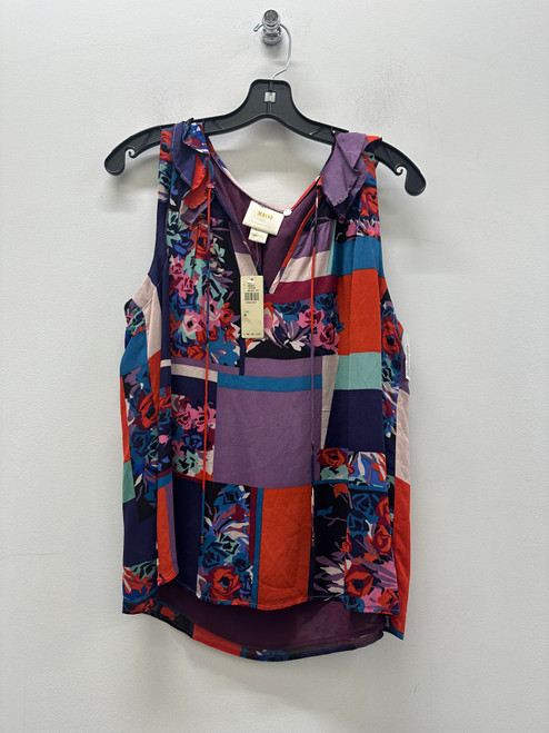 Vist Large View of Product Image Which is Used purple Maeve Sleeveless Top M-8/10