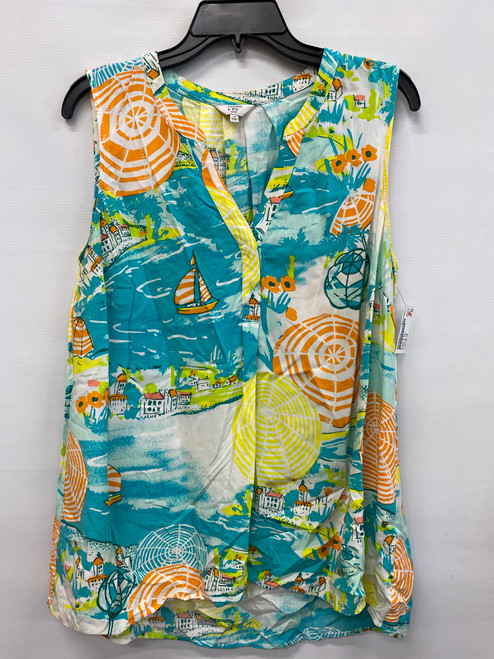 Vist Large View of Product Image Which is Used Crown & Ivy Sleeveless Top 1X-18