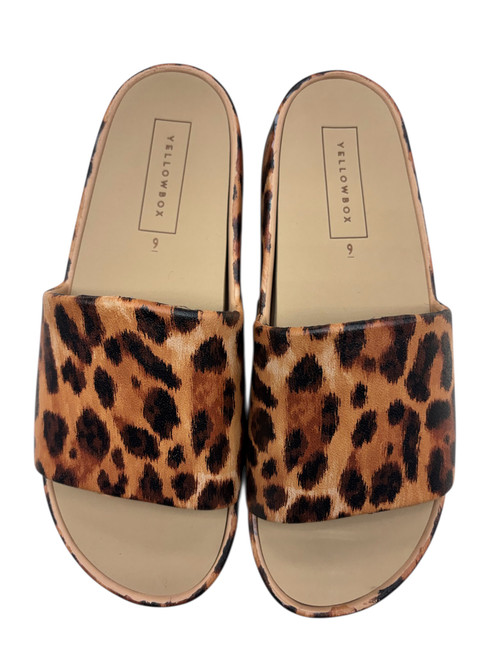 Vist Large View of Product Image Which is Used Yellow Box Wedge Sandals 9