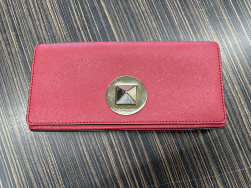 Vist Large View of Product Image Which is Used Kate Spade New York Leather Wristlet