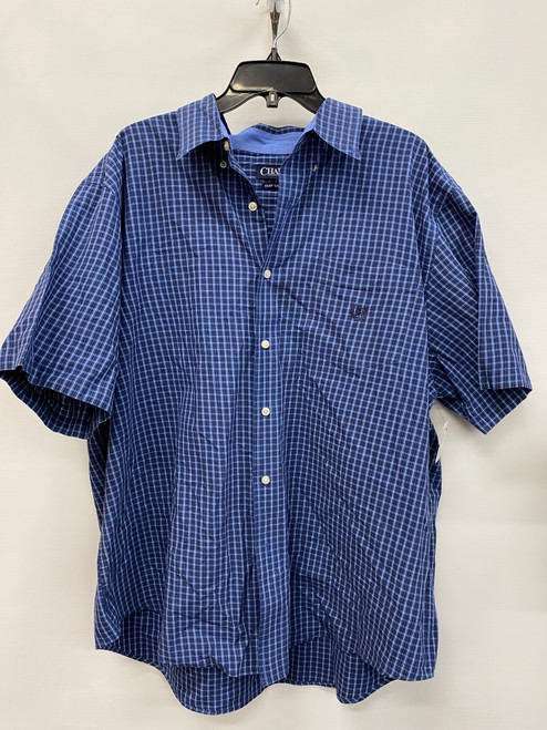 Vist Large View of Product Image Which is Used Chaps Mens Short Sleeve Top 2X/18-18.5