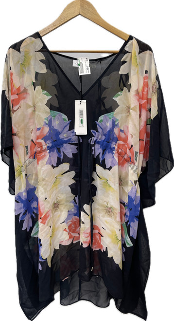 Vist Large View of Product Image Which is Used Calvin Klein swim cover-upShort Sleeve Top M-8/10