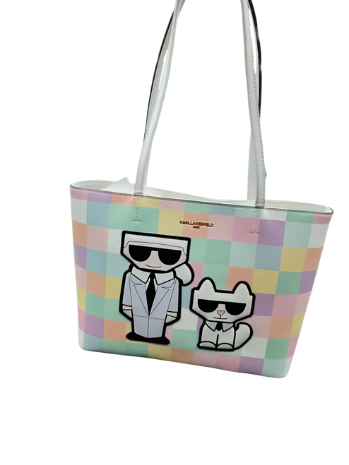 Vist Large View of Product Image Which is Used Karl Lagerfeld Large Leather Handbag