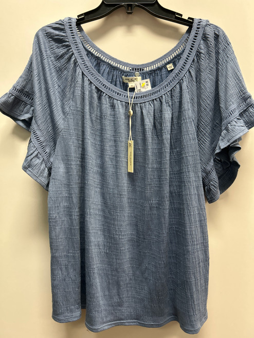 Vist Large View of Product Image Which is Used Max Studio Short Sleeve Top 1X-18